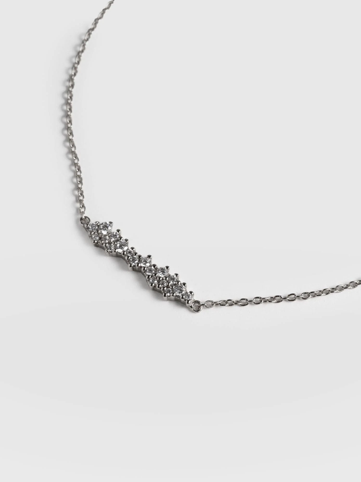 Constellation Cluster Bar Bracelet - Silver
