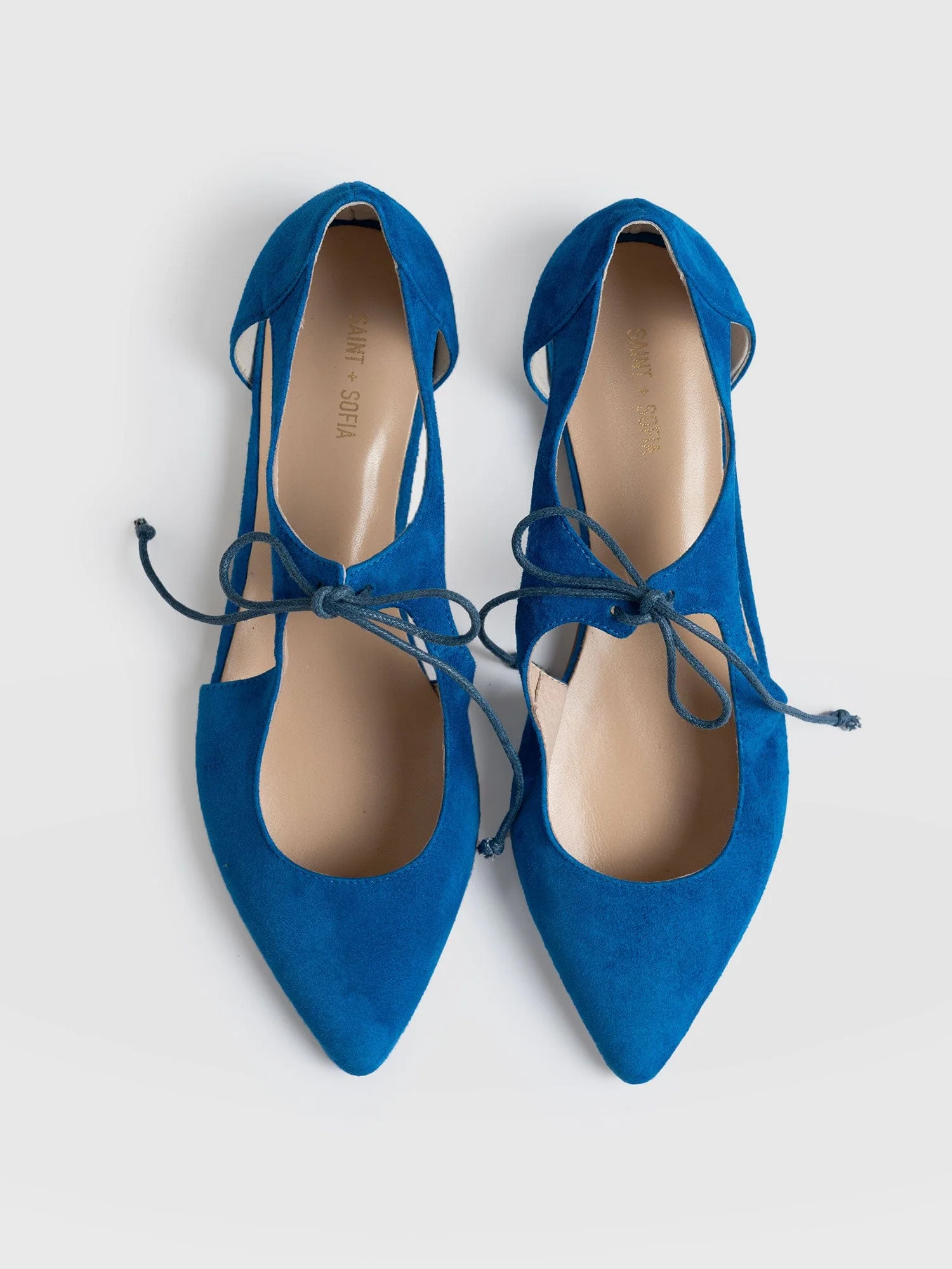 Tie Up Mary Janes - Blue