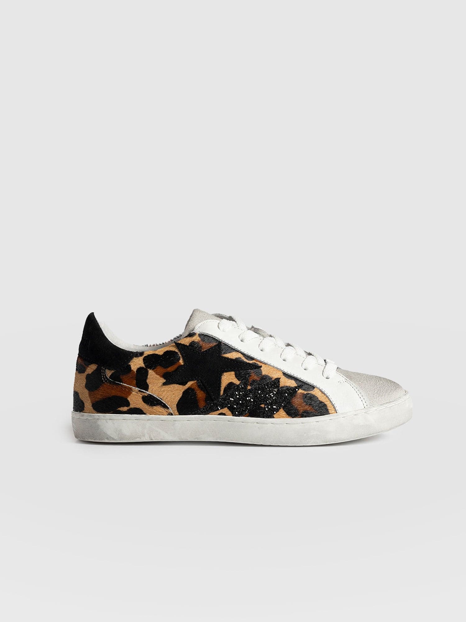 Spitalfields Sneaker - Leopard/ Star