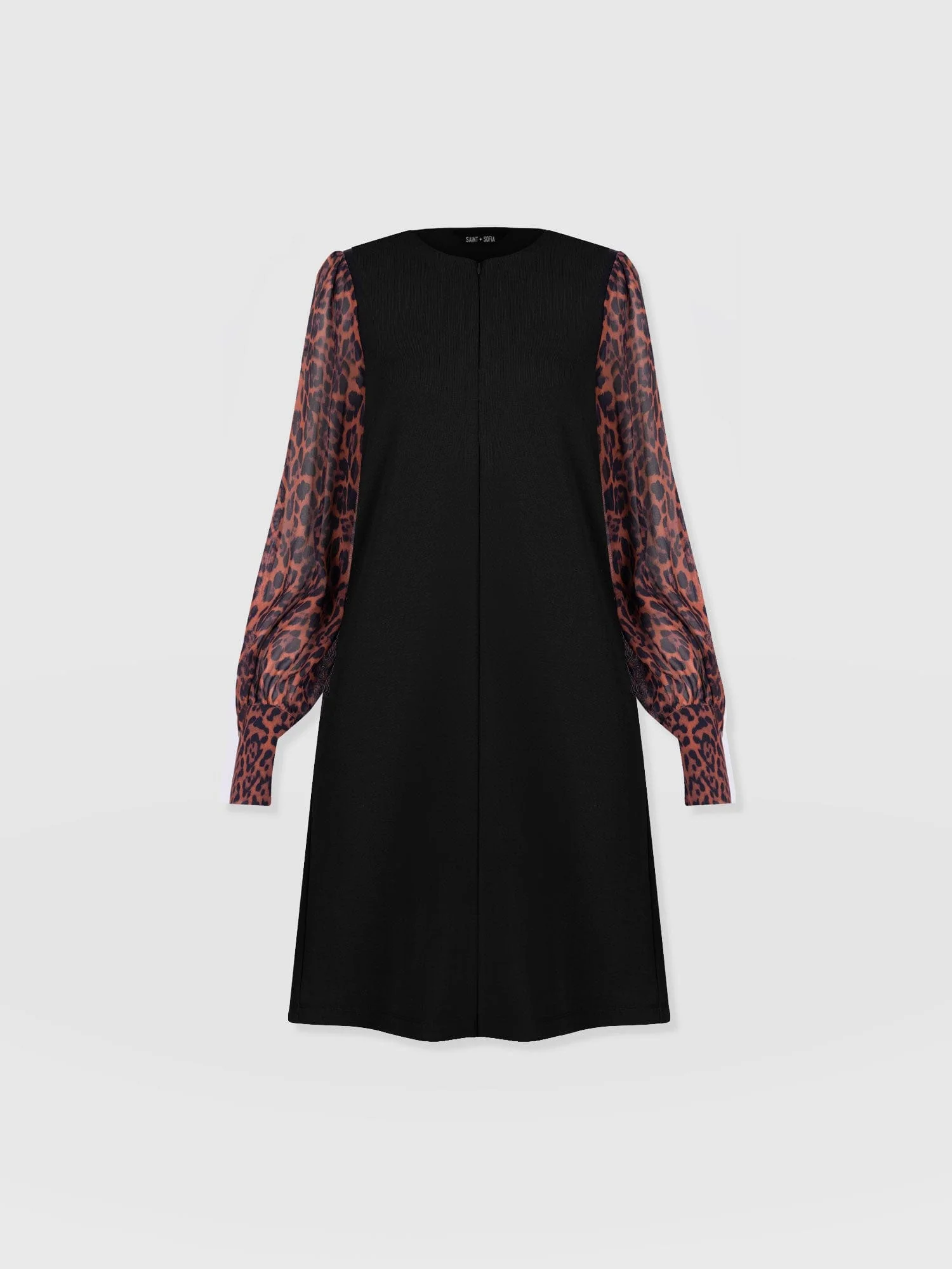 Esme Zip Up Dress - Brown Leopard