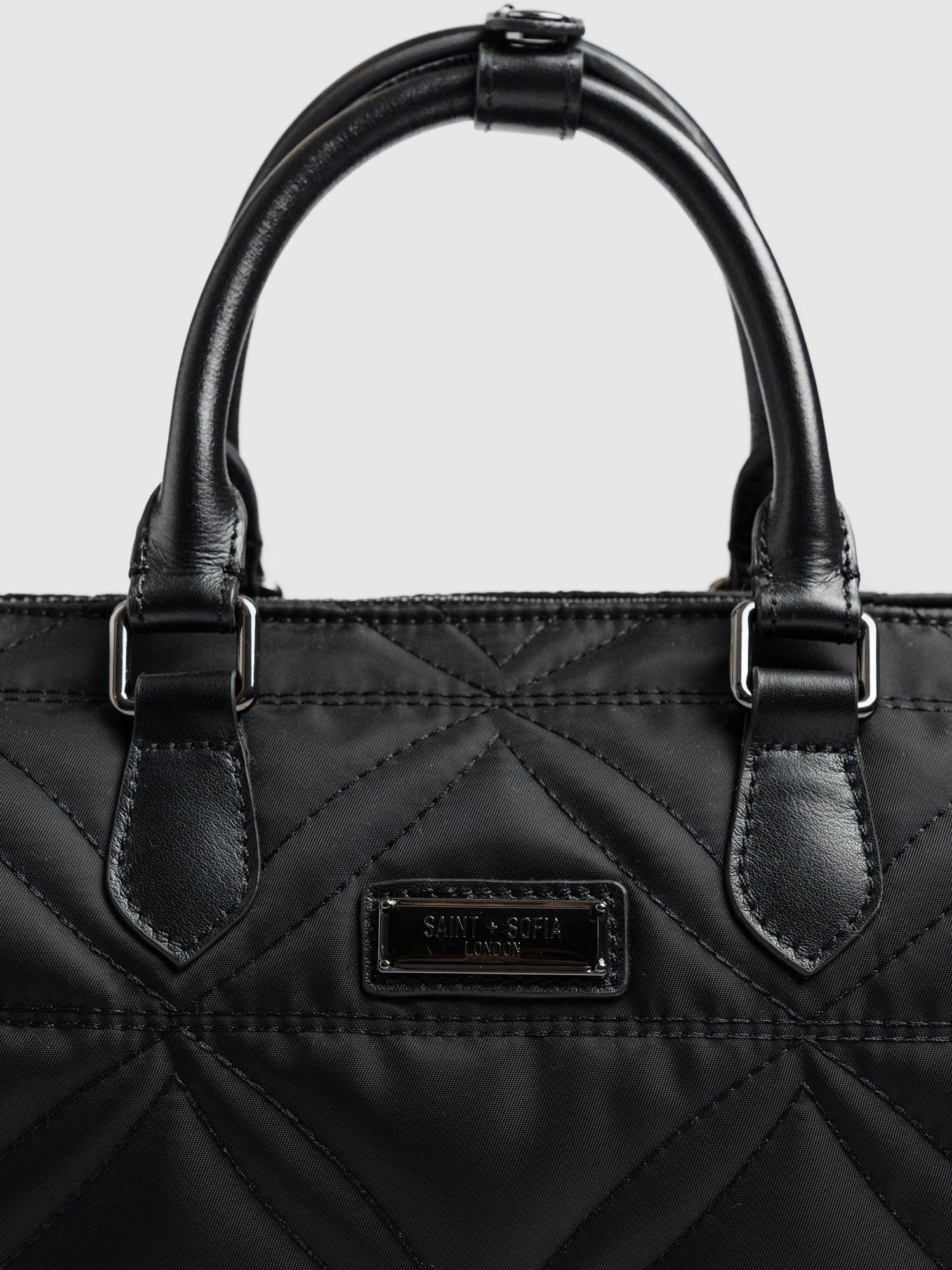 Quilted Maeve Duffle Bag - Black