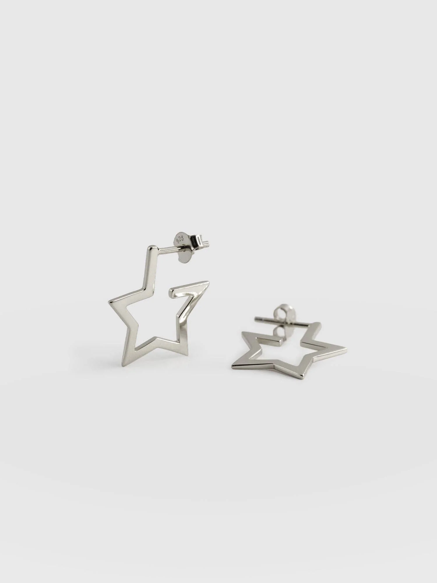 Star Earrings - Silver