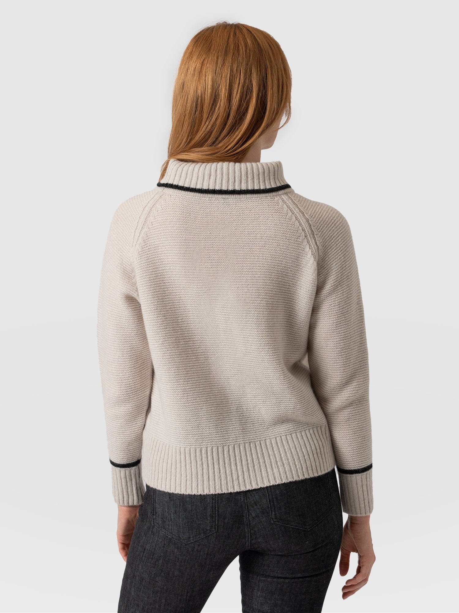 Blake Cashmere Skull Sweater - Cream