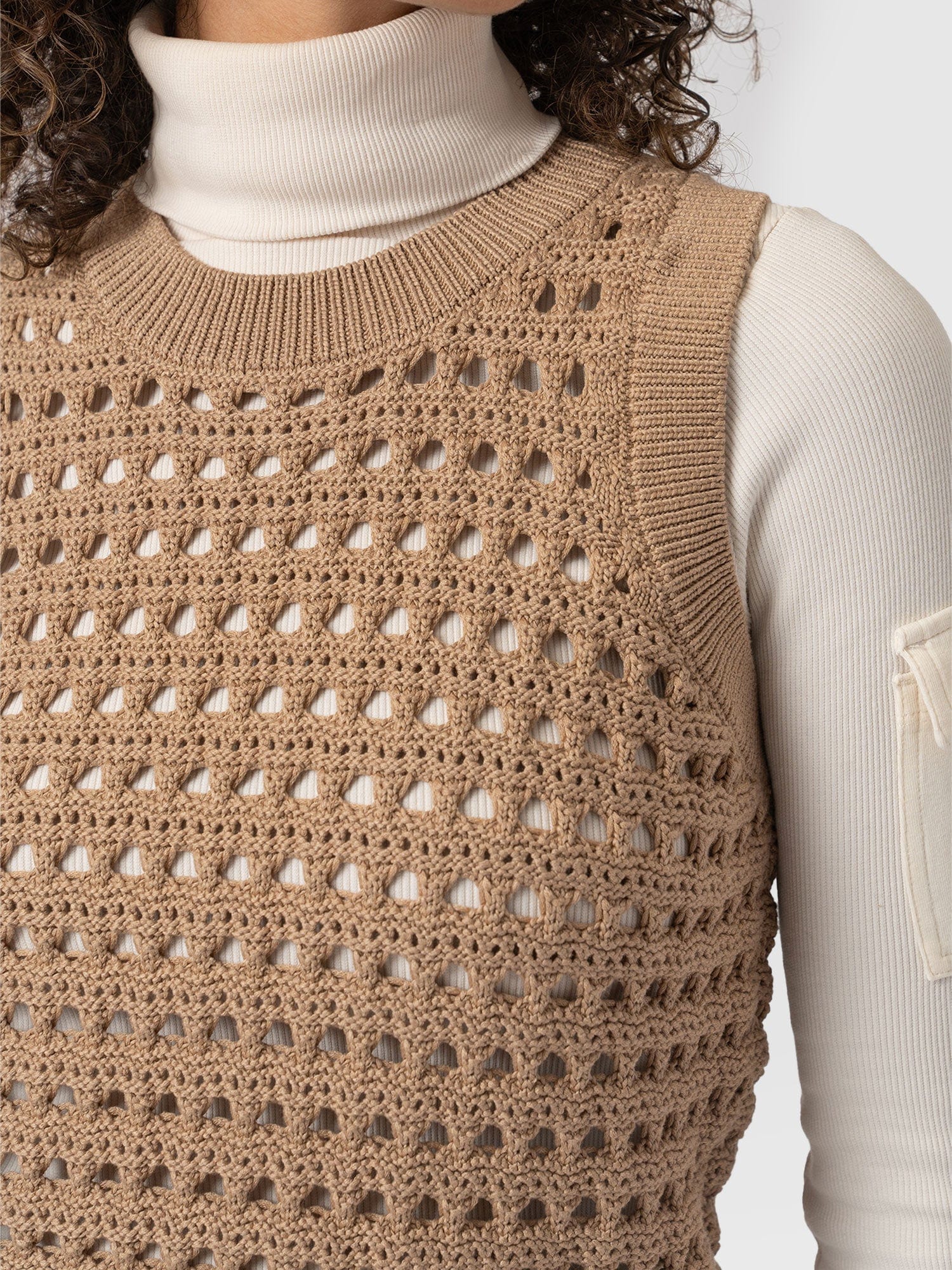 Adler Sleeveless Knit - Camel