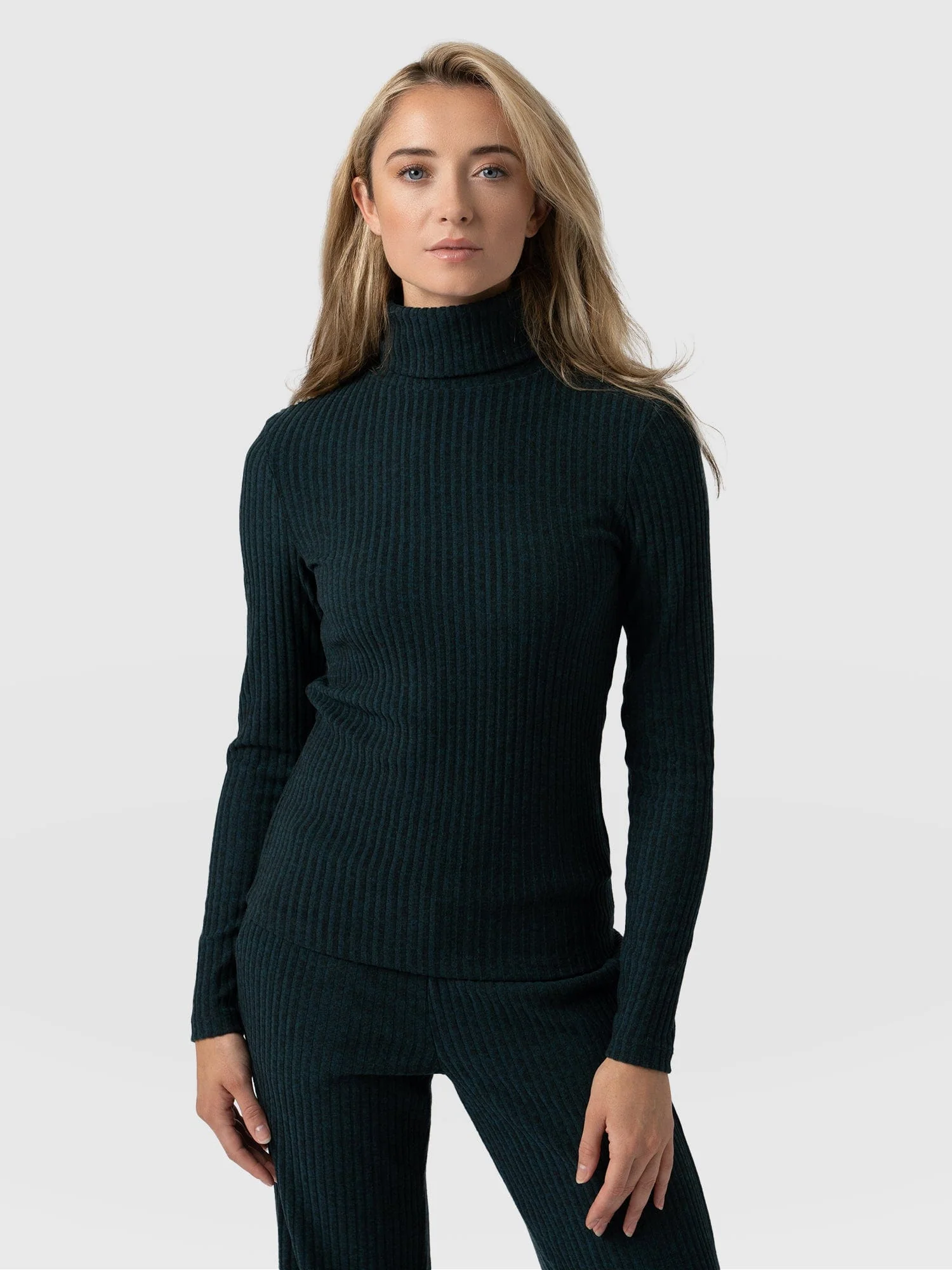 Tempest Turtle Neck Top - Green