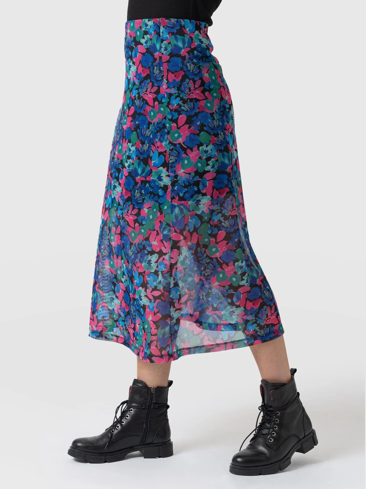 Runway Mesh Skirt - Neptune Garden