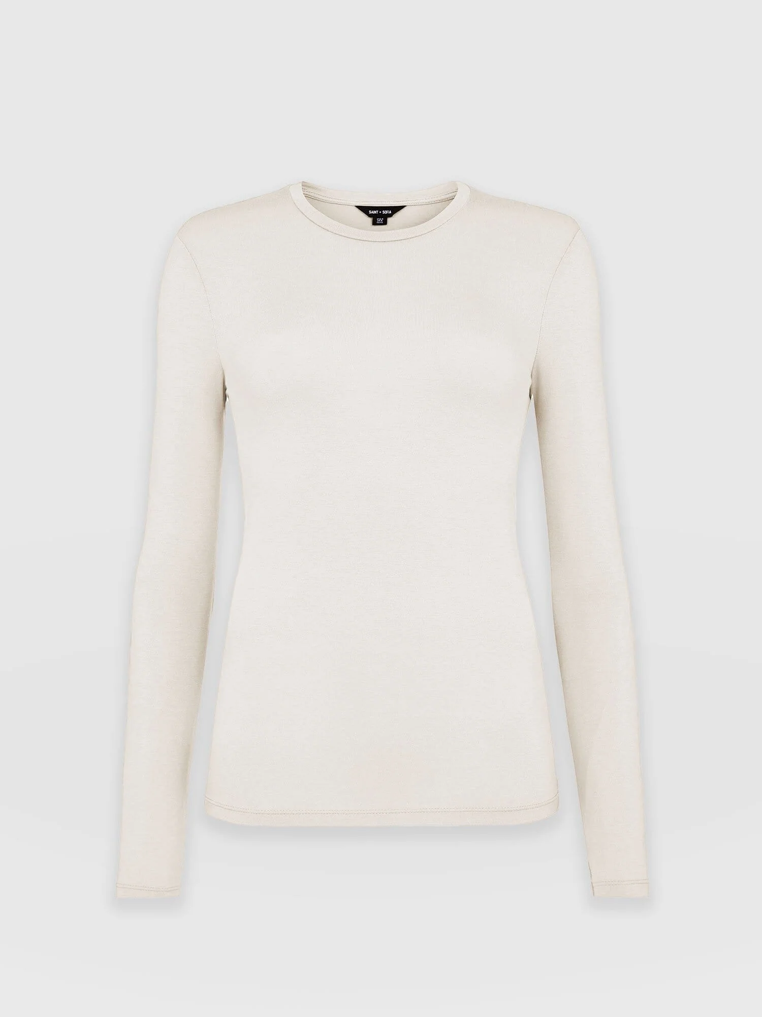 Austen Crew Neck Tee - Cream