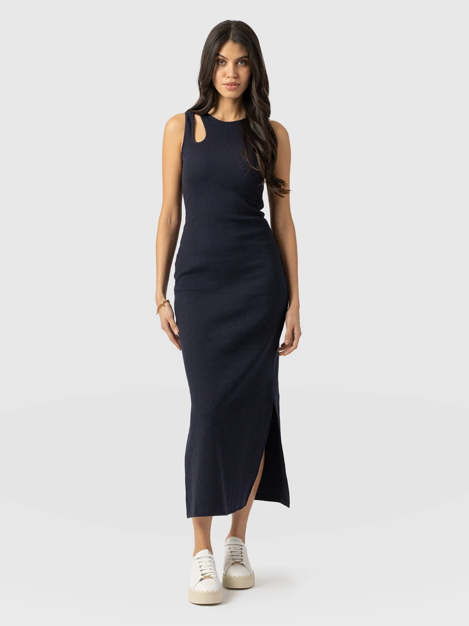 Axel Cut Out Dress - Navy