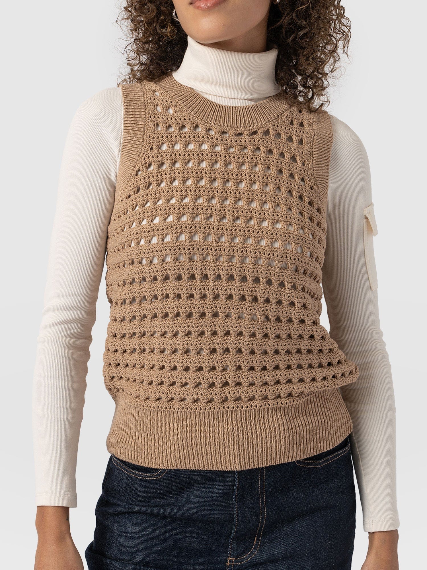 Adler Sleeveless Knit - Camel