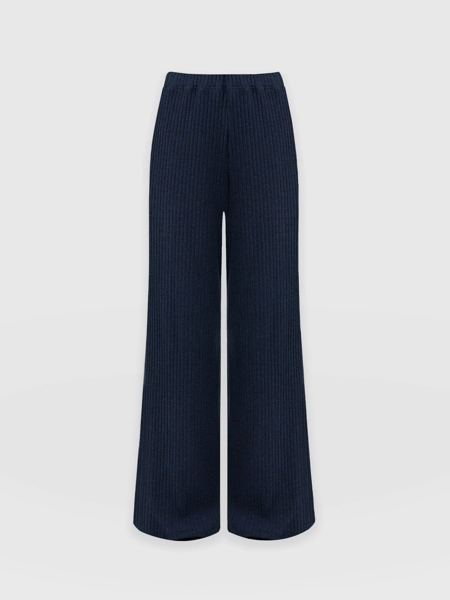 Victory Rib Wide Leg Pant - Navy