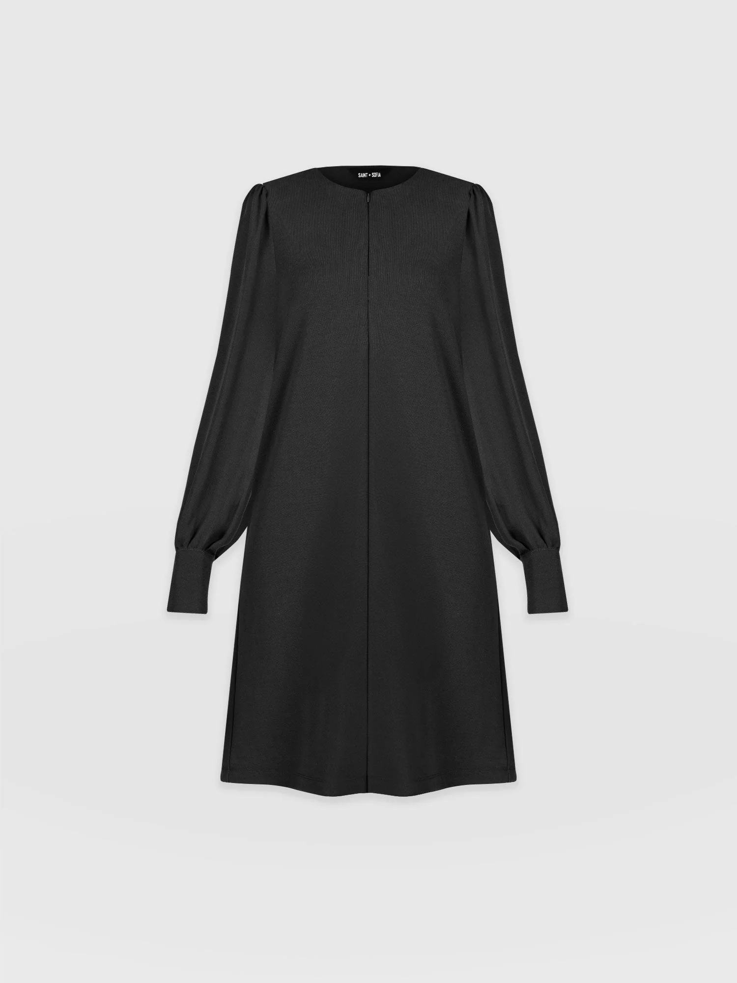 Esme Zip Up Dress - Black