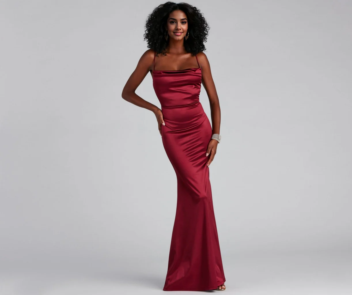 Formal Satin Mermaid Dress