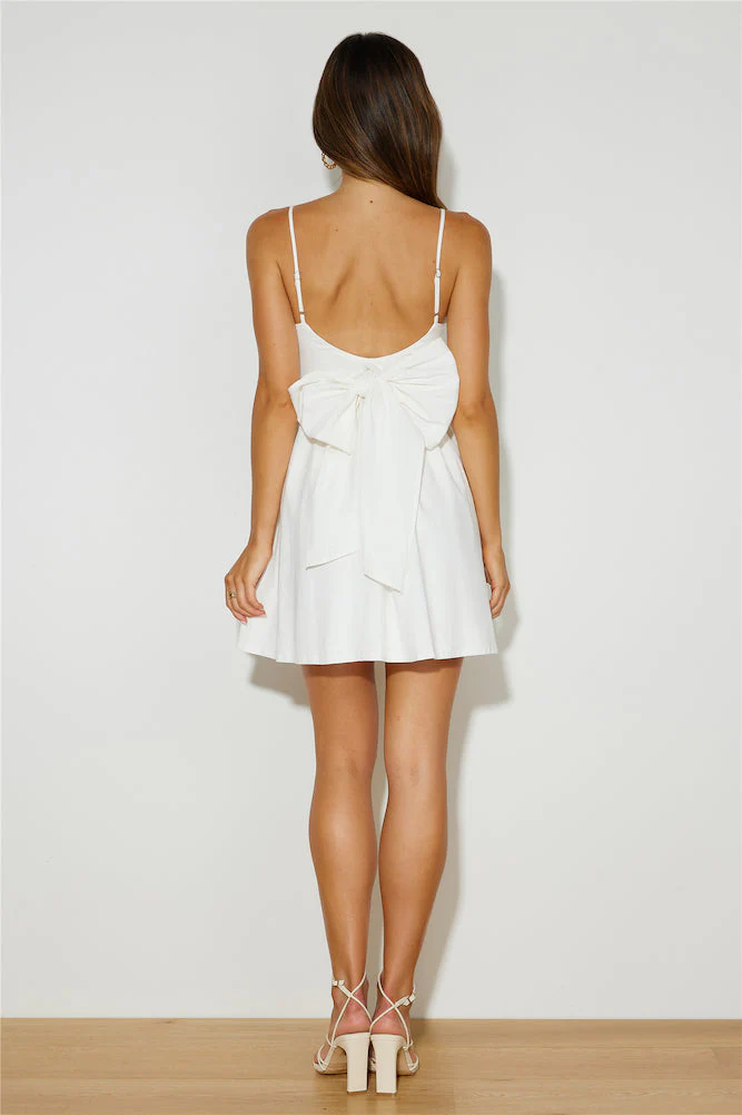 Girly Mood Mini Dress White