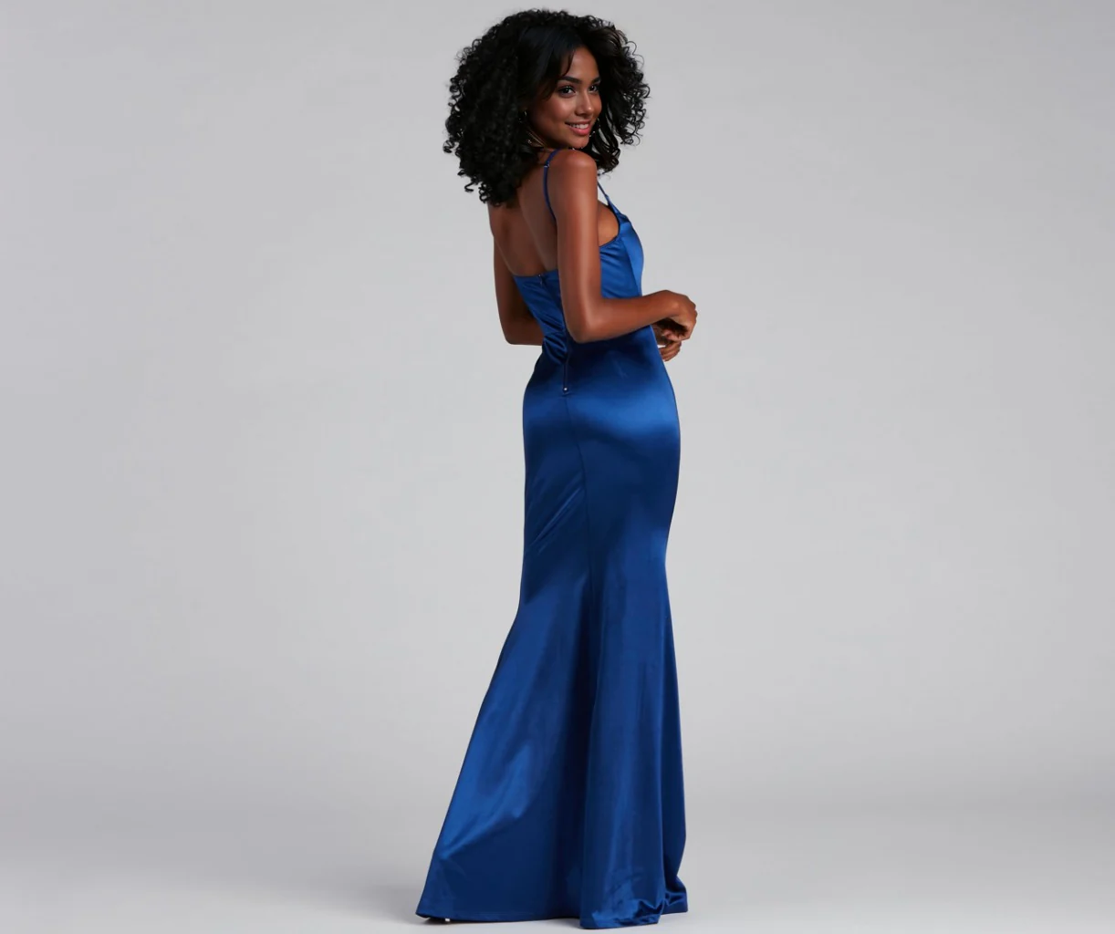 Formal Satin Mermaid Dress