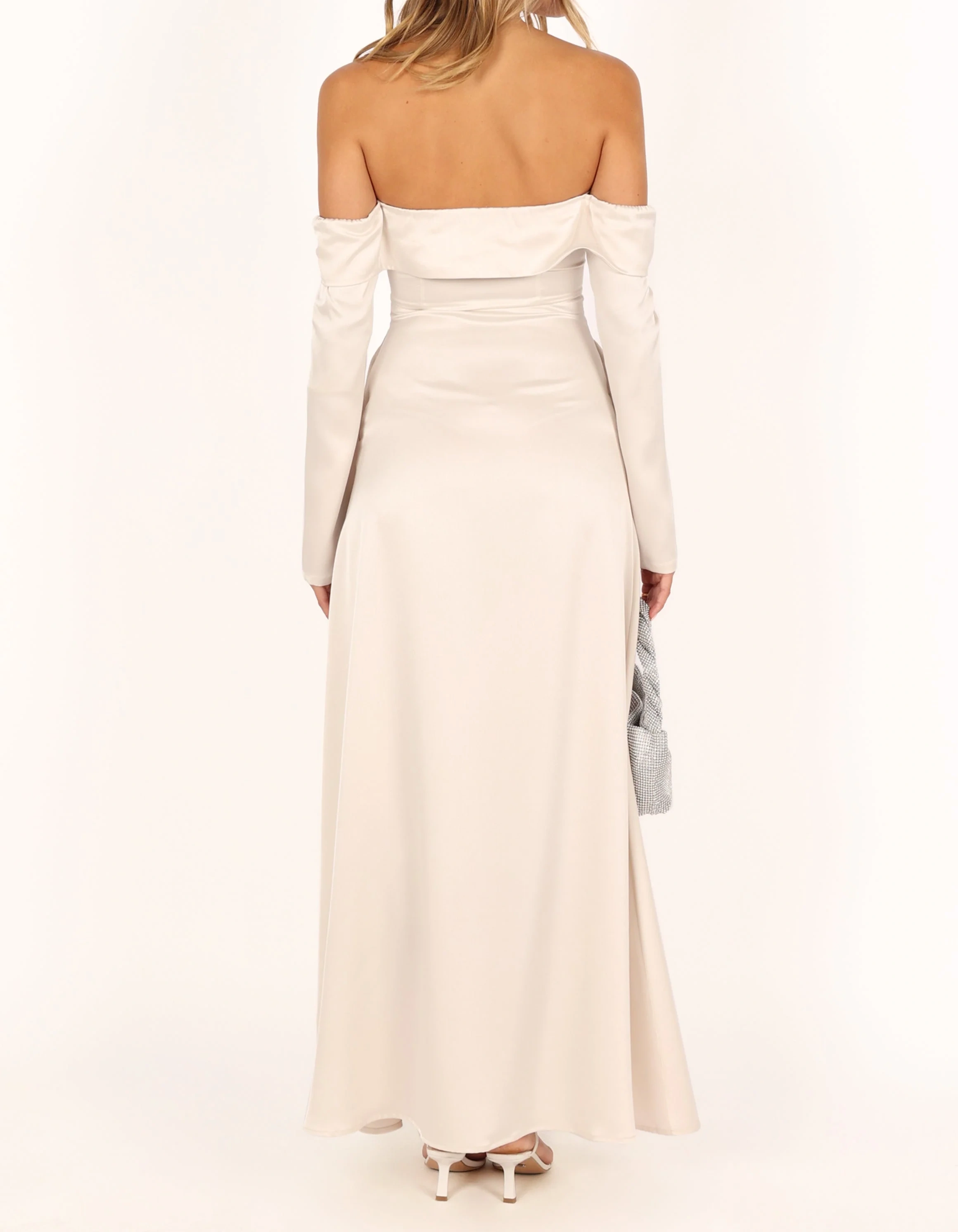 Gigi Off Shoulder Maxi Dress - Cream