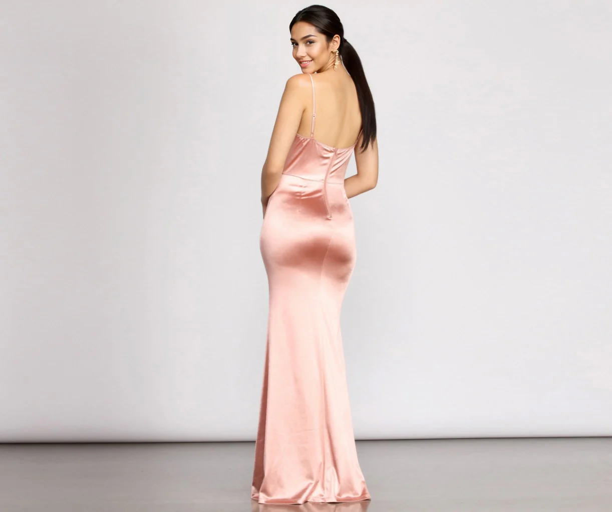 Formal Satin Mermaid Dress