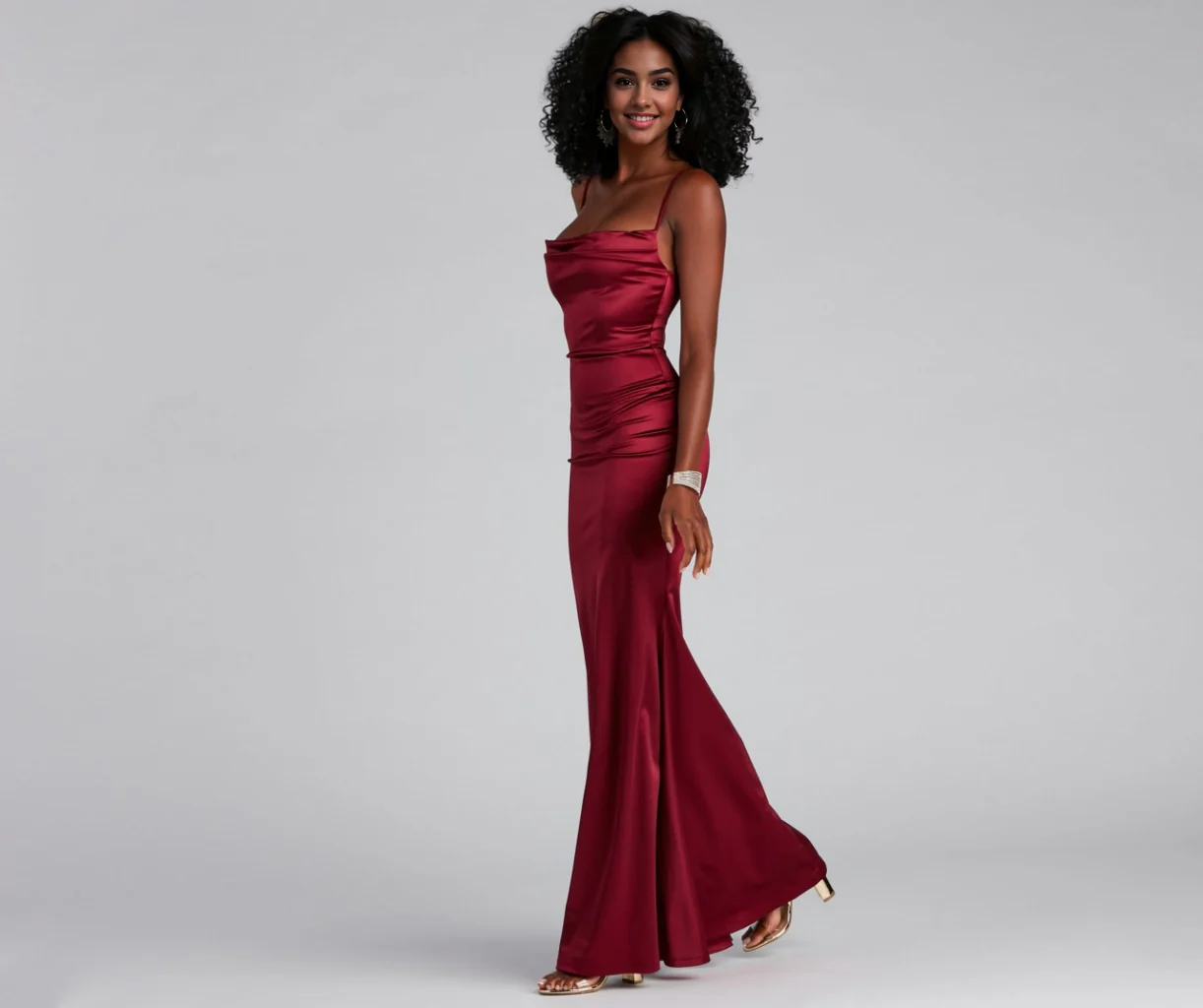 Formal Satin Mermaid Dress
