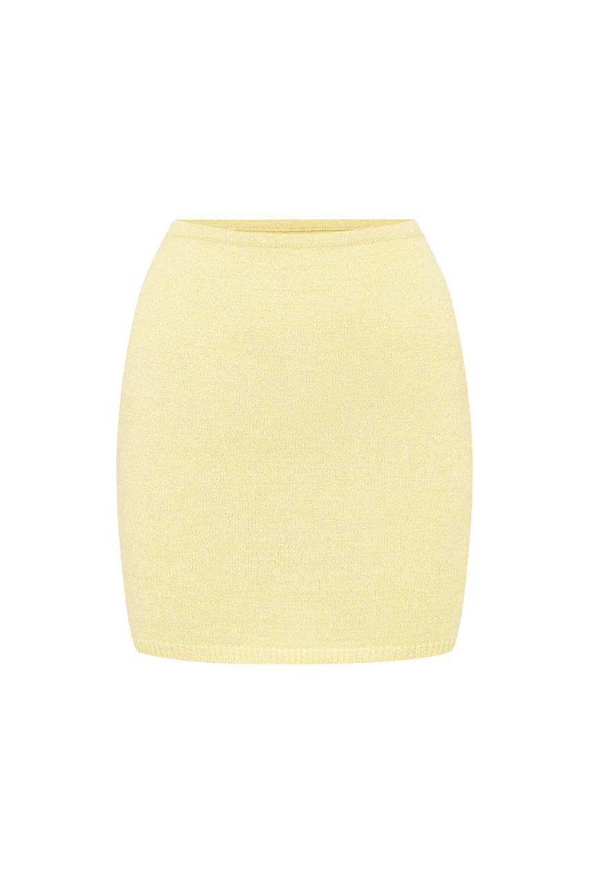 NORMANI LOW RISE SKIRT - BUTTER