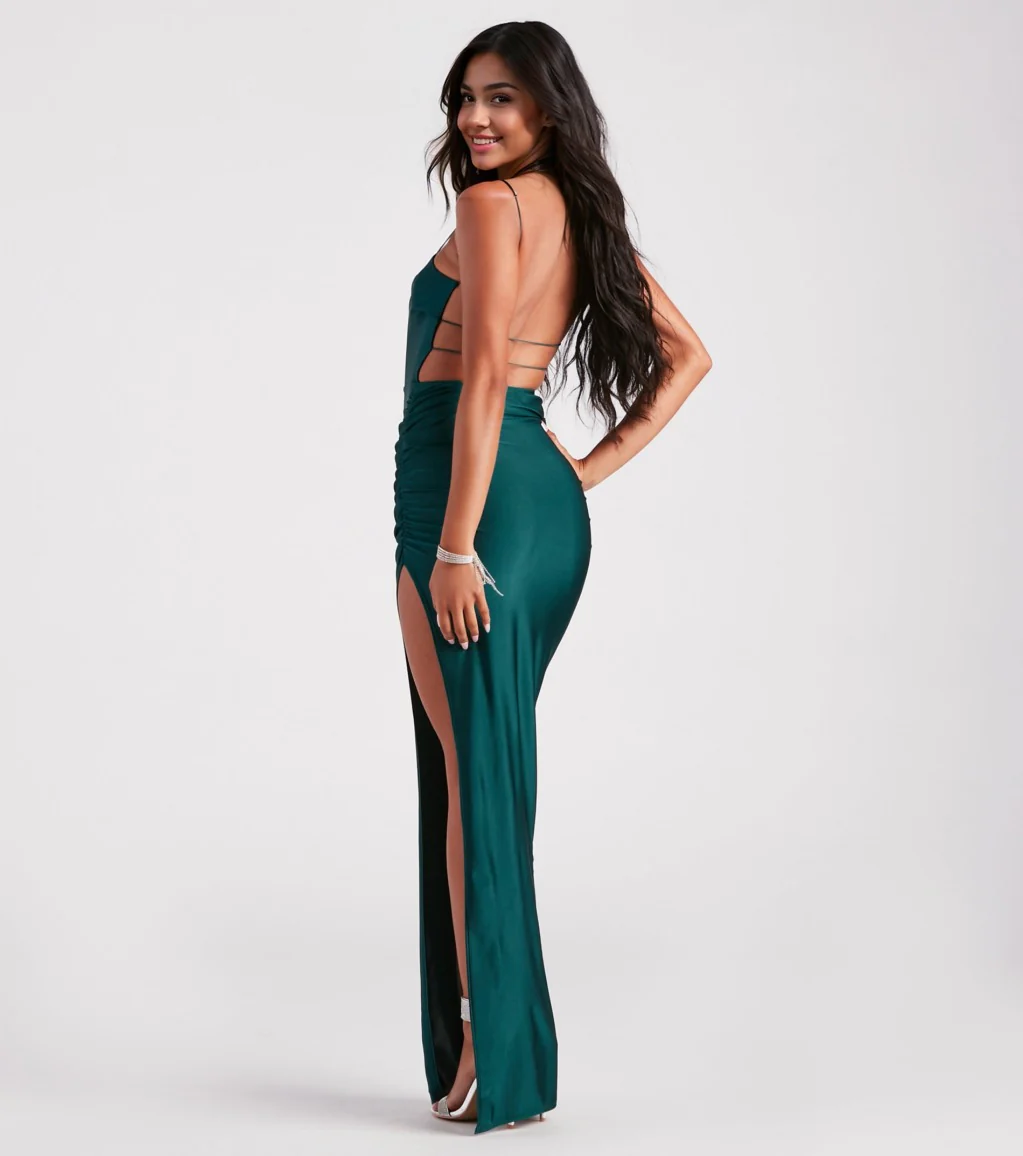 High-Slit Formal Dress