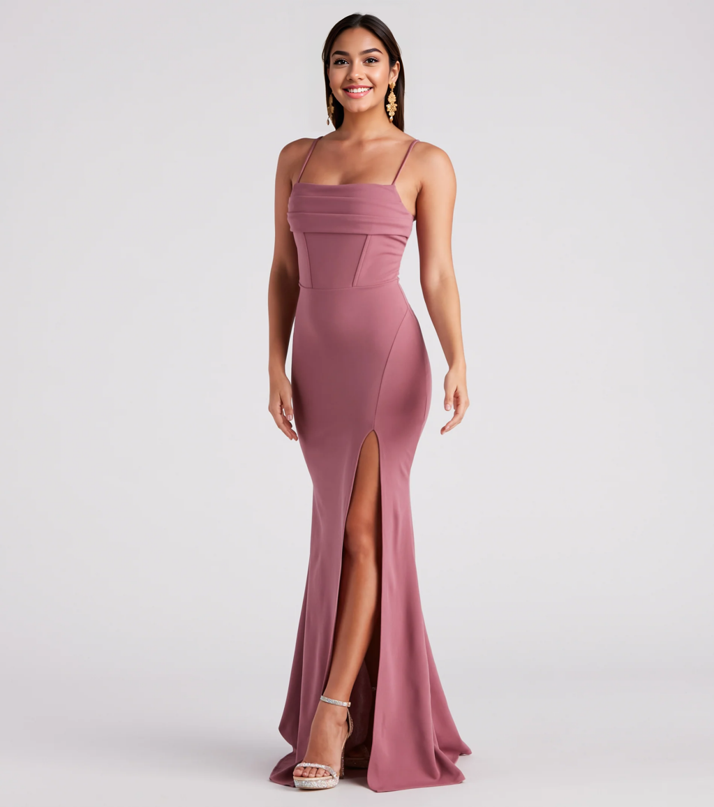 Formal High-Slit Mermaid Dress