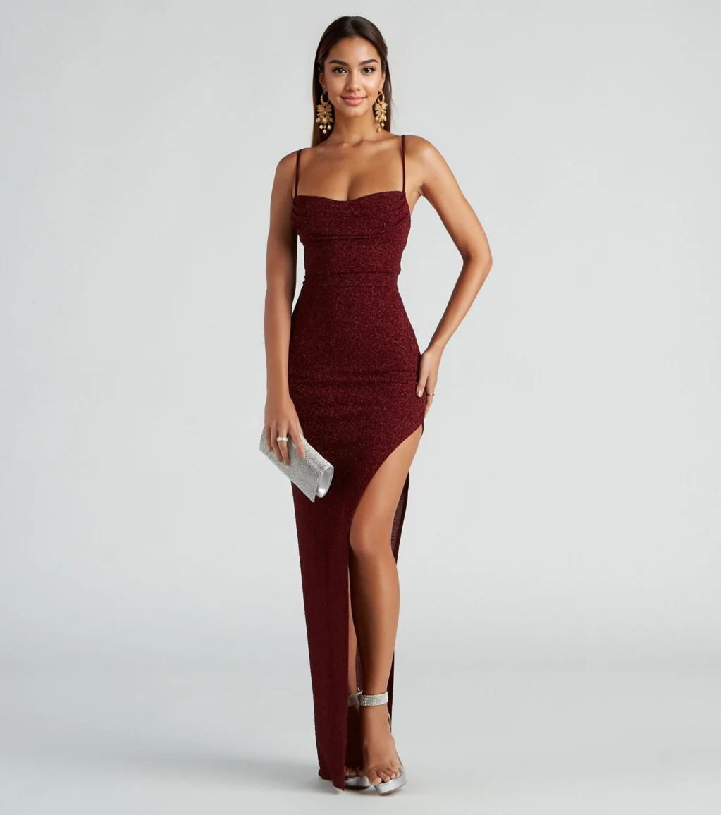 Formal Glitter Long Dress