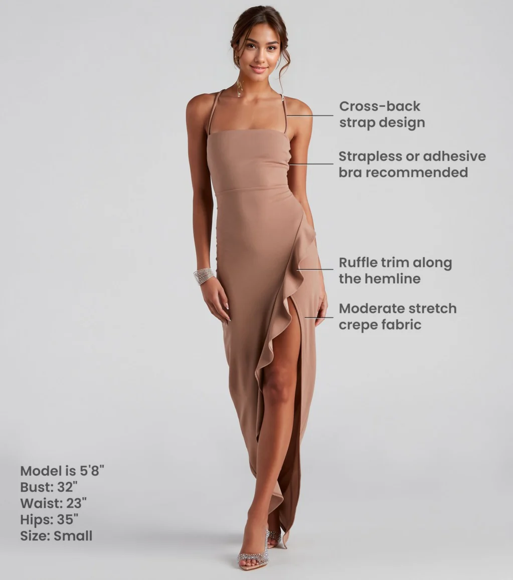 Sleeveless High Slit Formal Dress