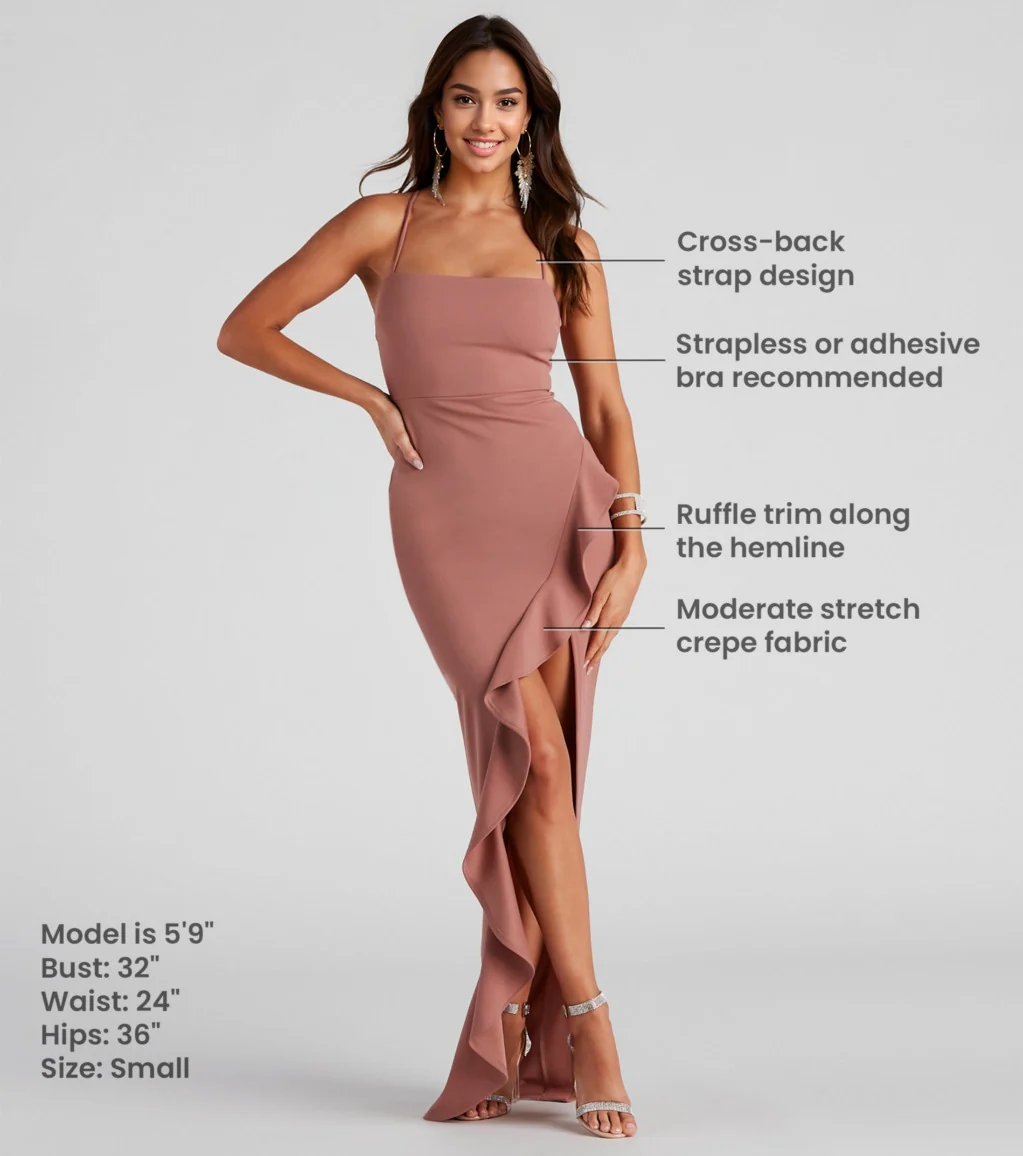 Sleeveless High Slit Formal Dress