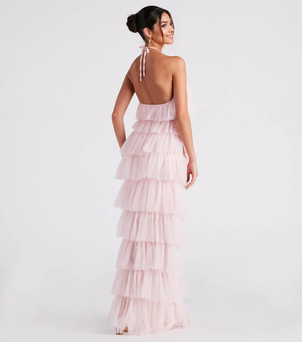 Alexandra Formal Tulle Long Dress