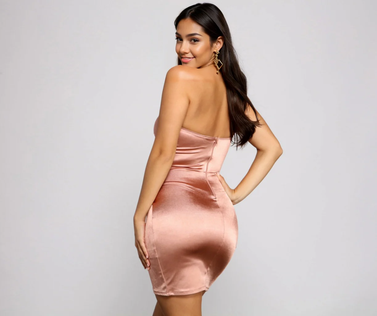 Lennox Formal One-Shoulder Satin Mini Dress