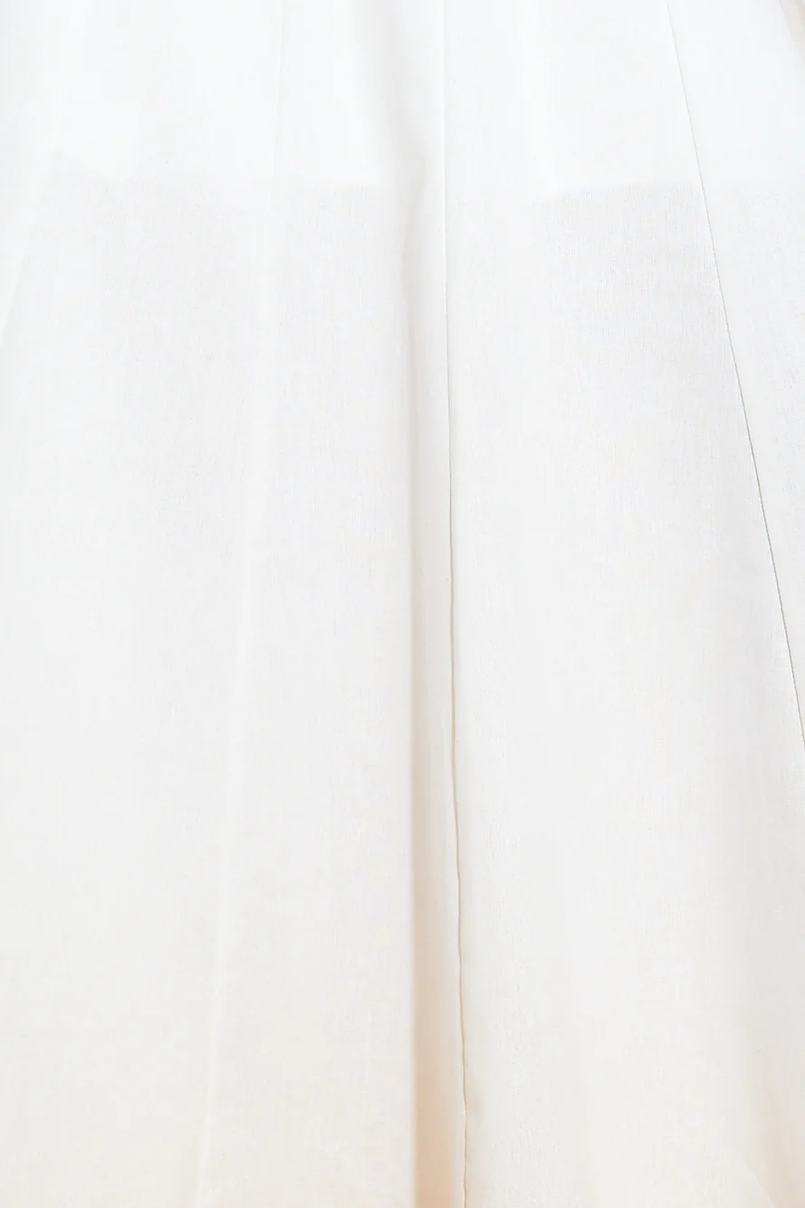 Dusk Soiree Midi Dress White