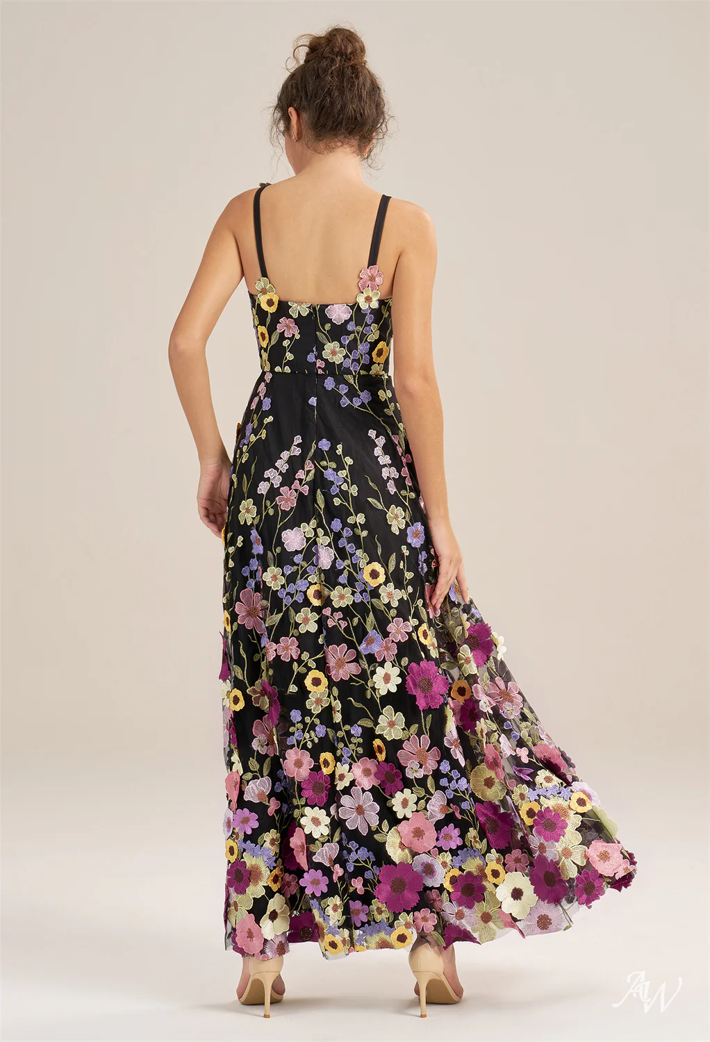 A-line Tulle V-Neck DRESS