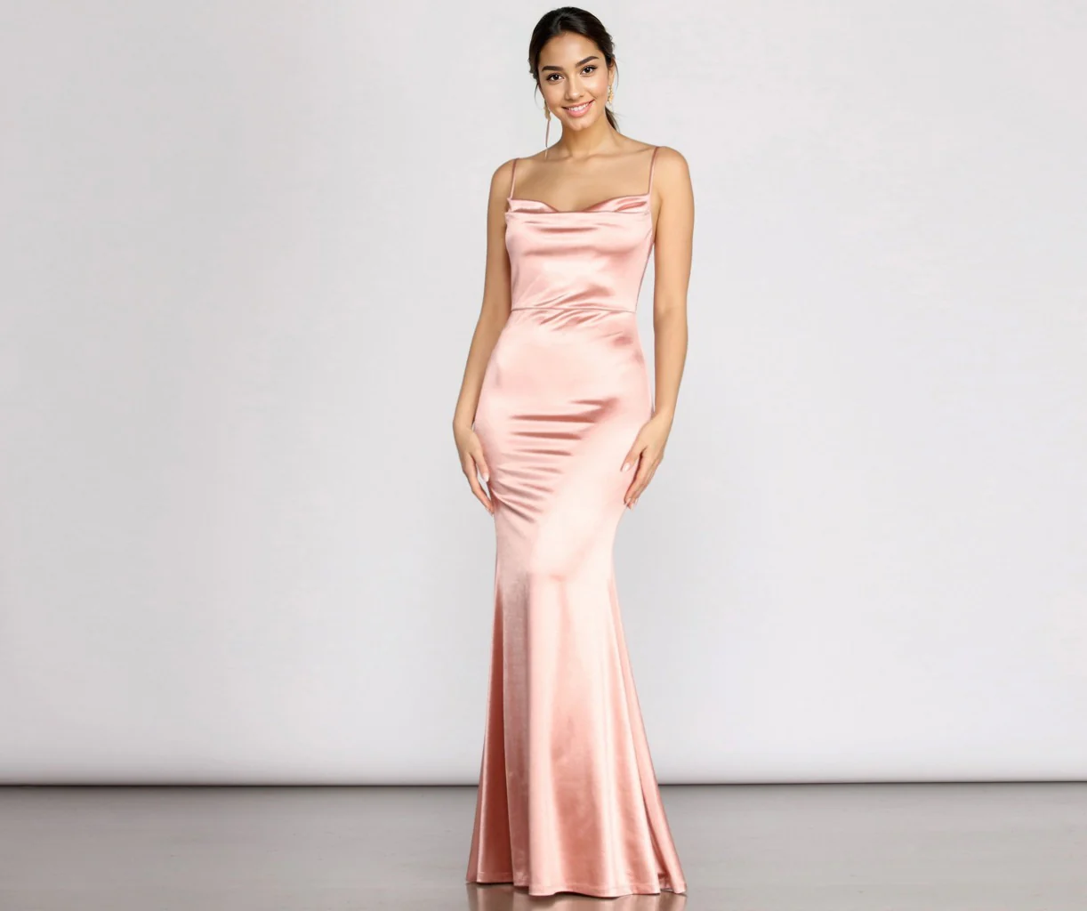 Formal Satin Mermaid Dress