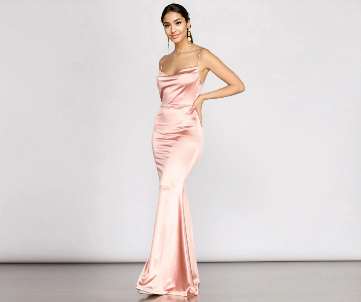 Formal Satin Mermaid Dress