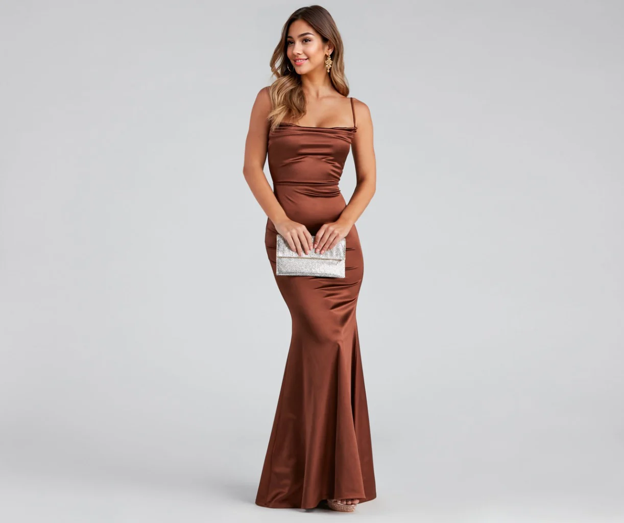 Formal Satin Mermaid Dress