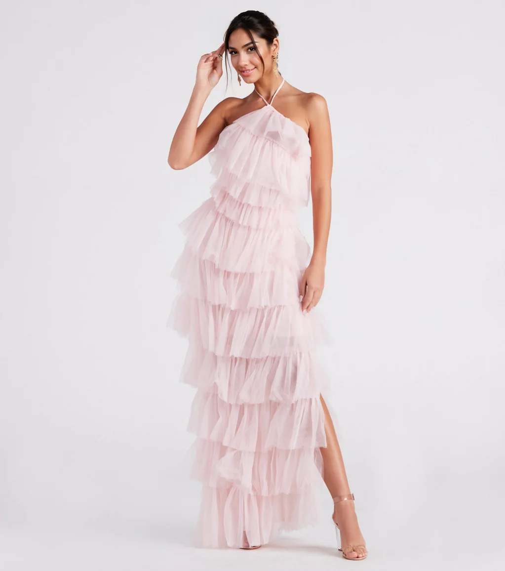 Alexandra Formal Tulle Long Dress