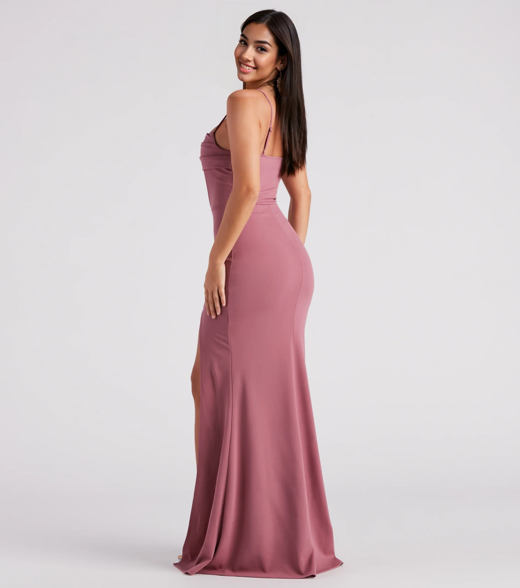 Formal High-Slit Mermaid Dress