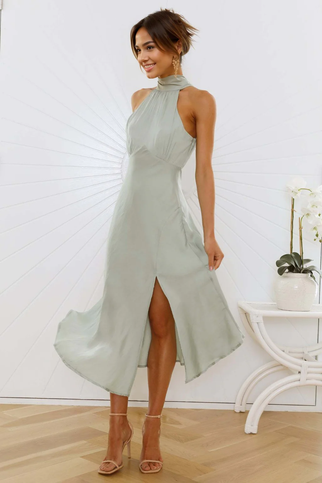 No Tears Here Maxi Dress Sage