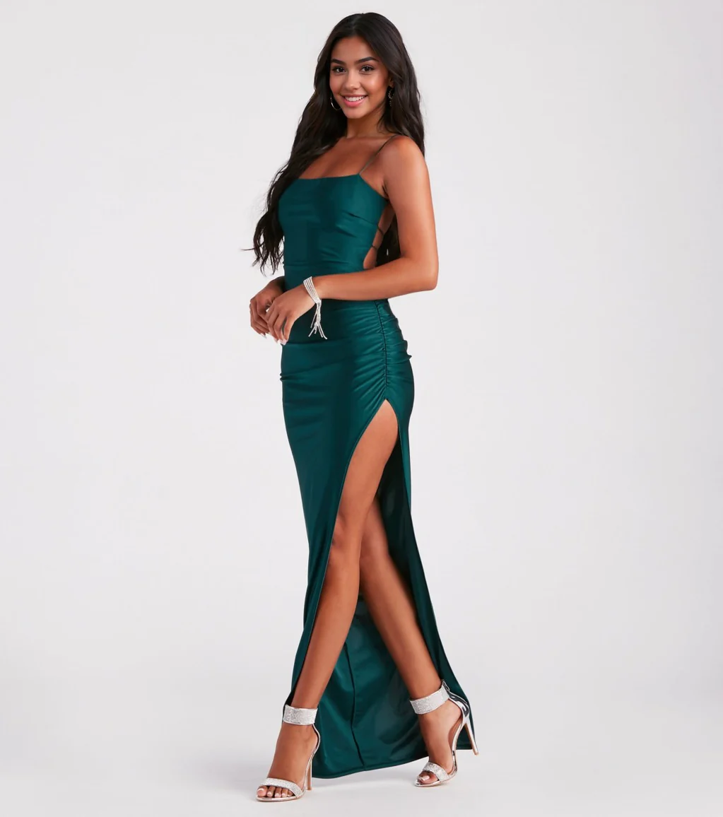 High-Slit Formal Dress