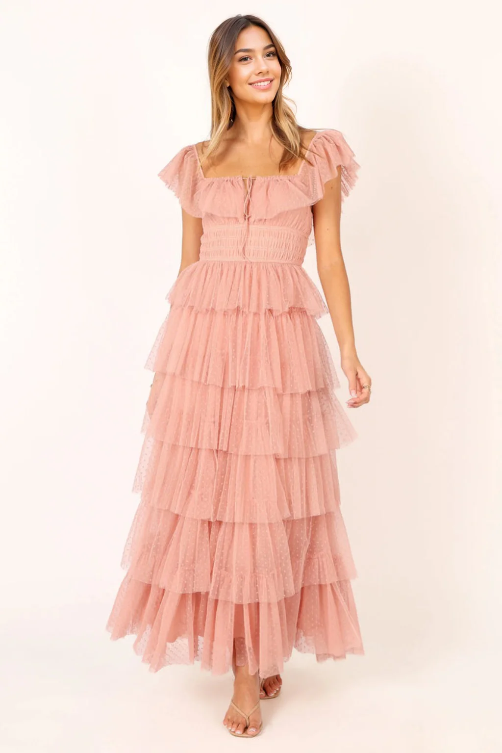 Belle Maxi Dress - Blush