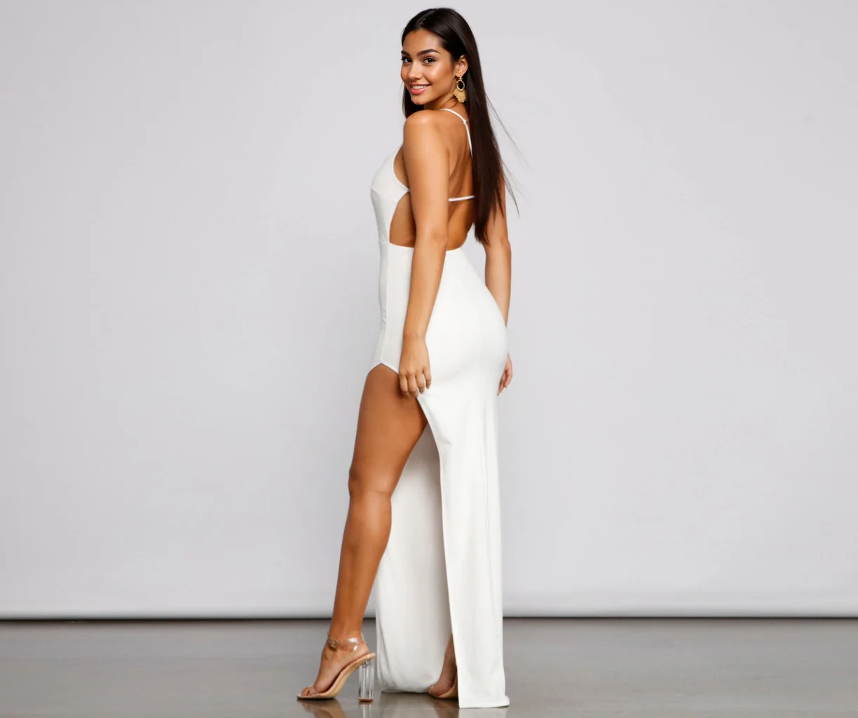 Asymmetrical One-Shoulder Formal Dress