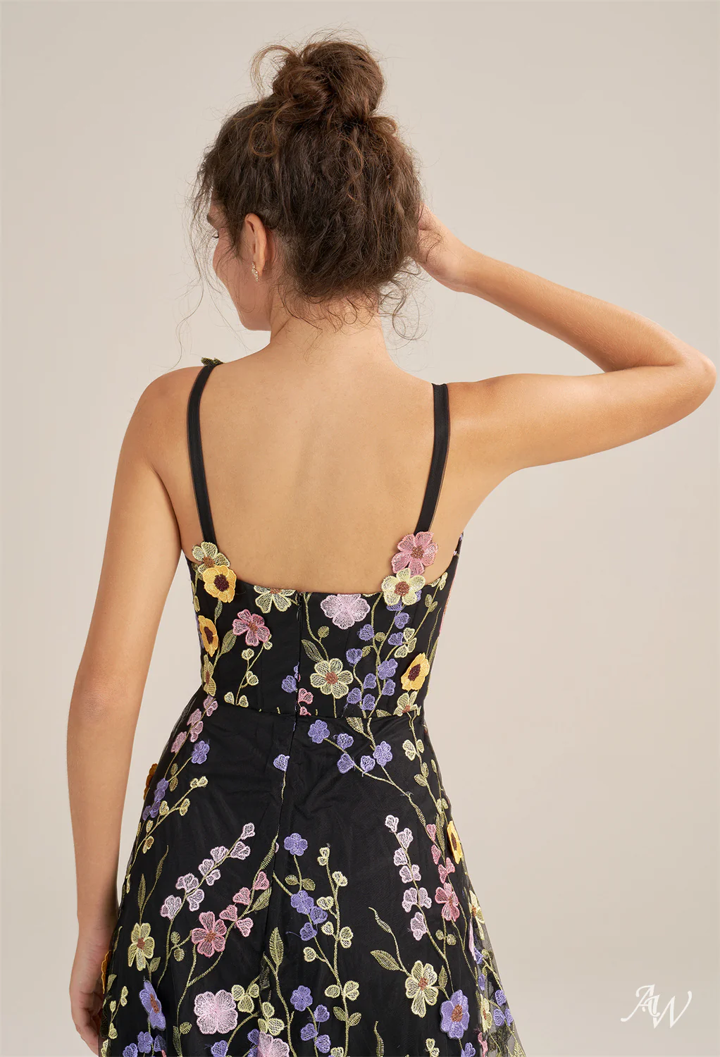 A-line Tulle V-Neck DRESS