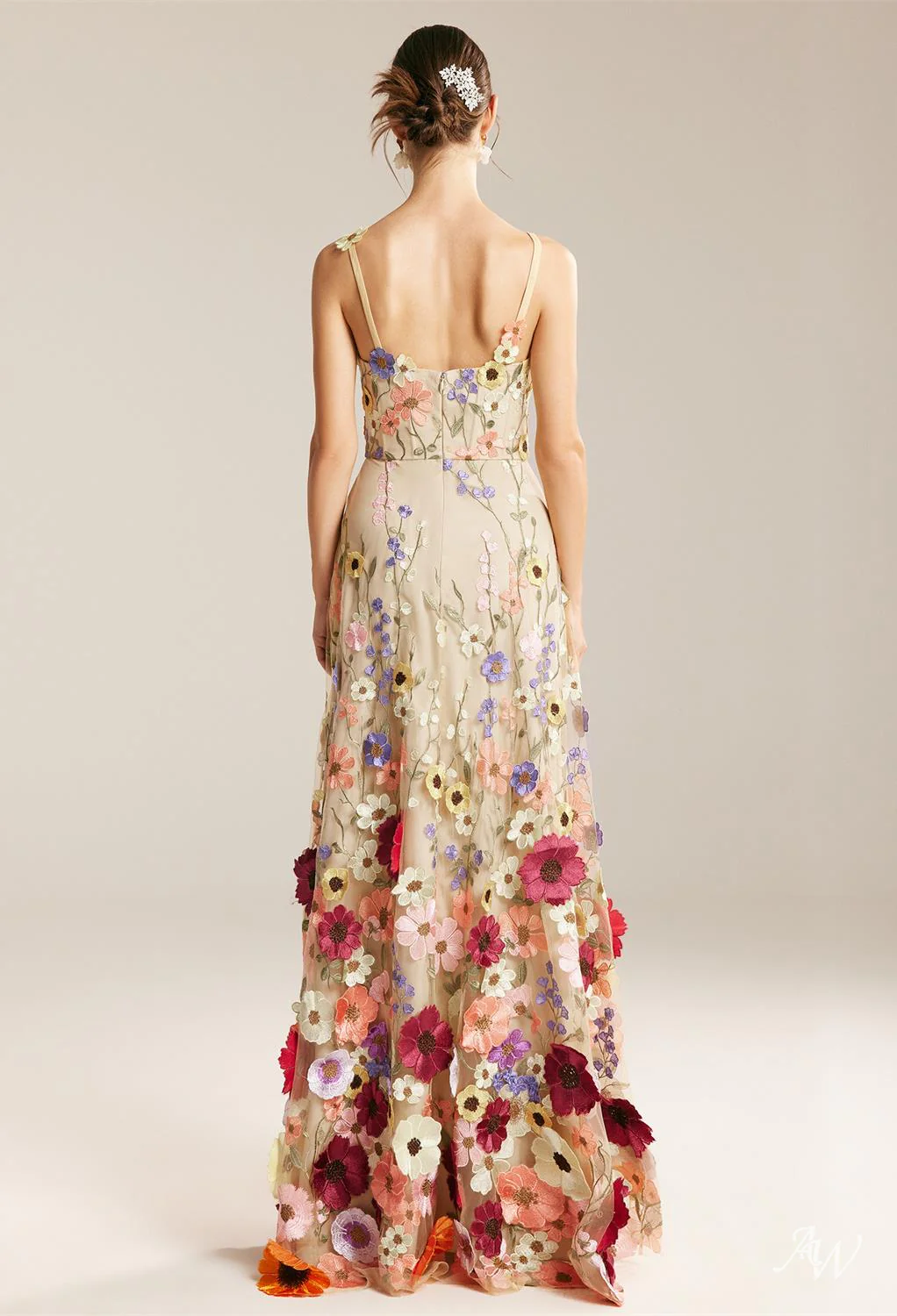 A-line Tulle V-Neck DRESS