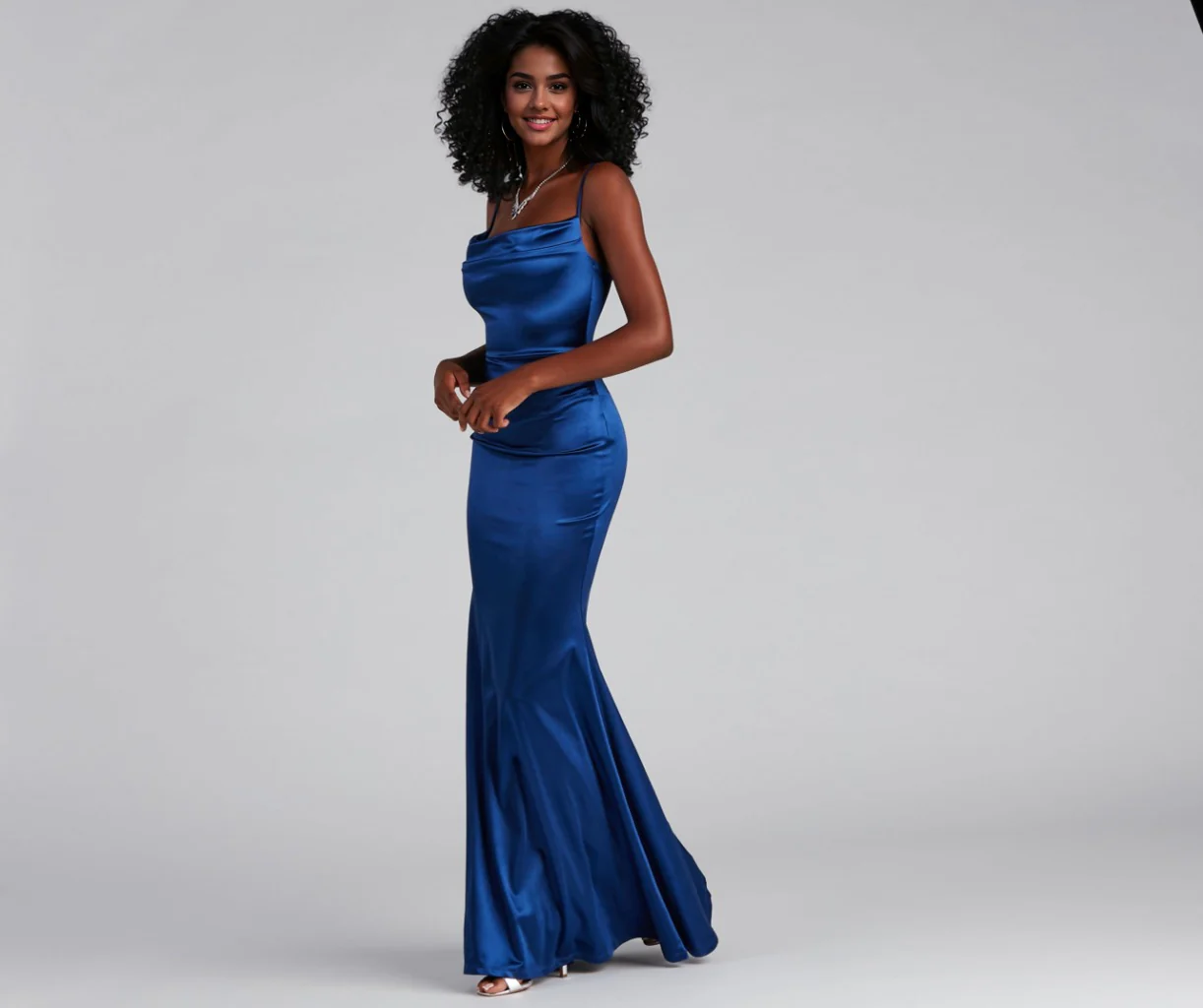 Formal Satin Mermaid Dress