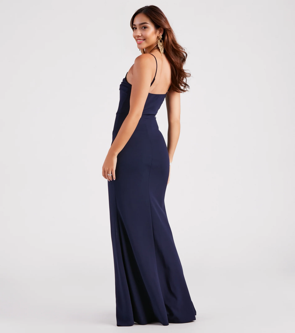 Formal High-Slit Mermaid Dress