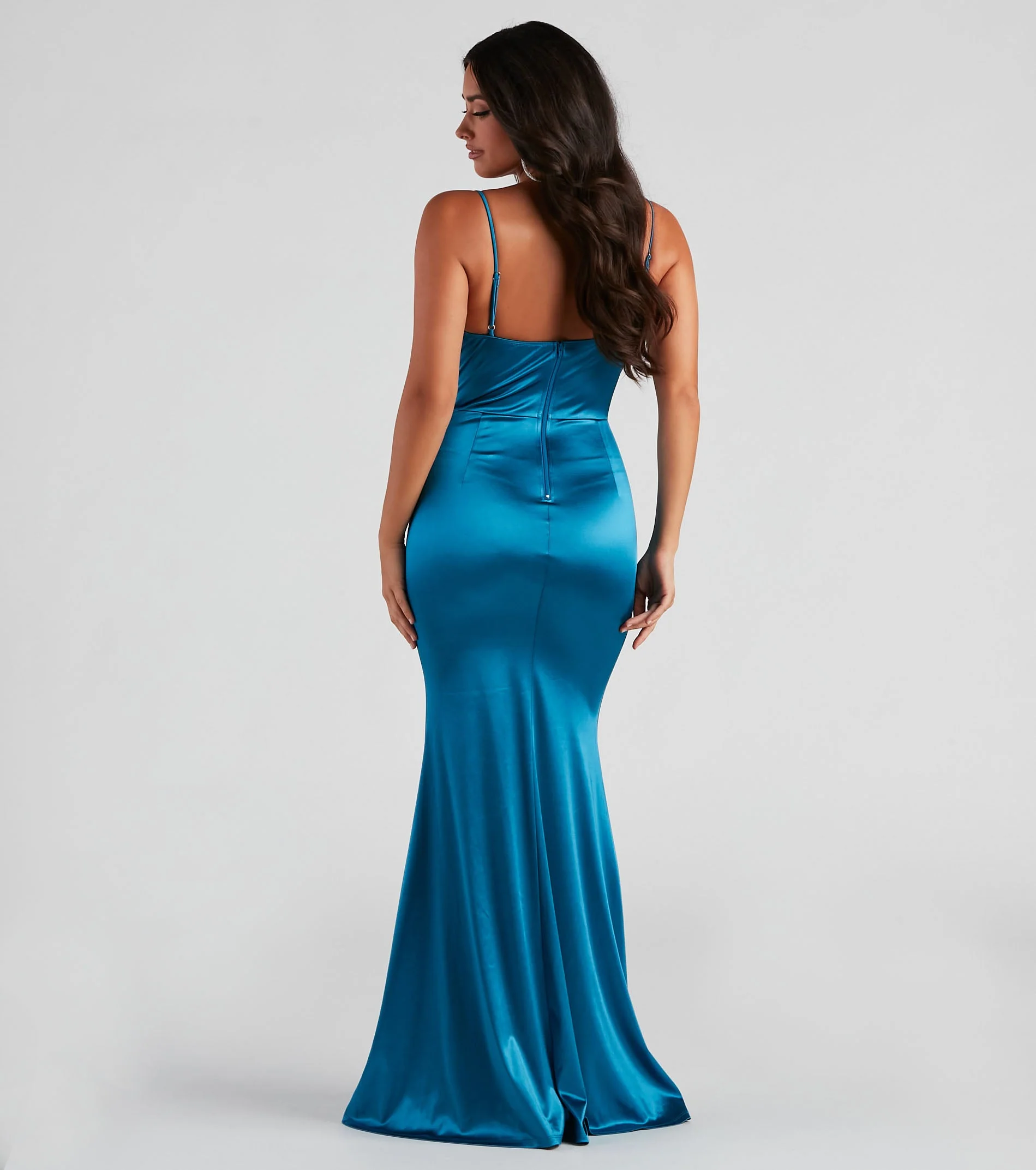 Formal Satin Mermaid Dress