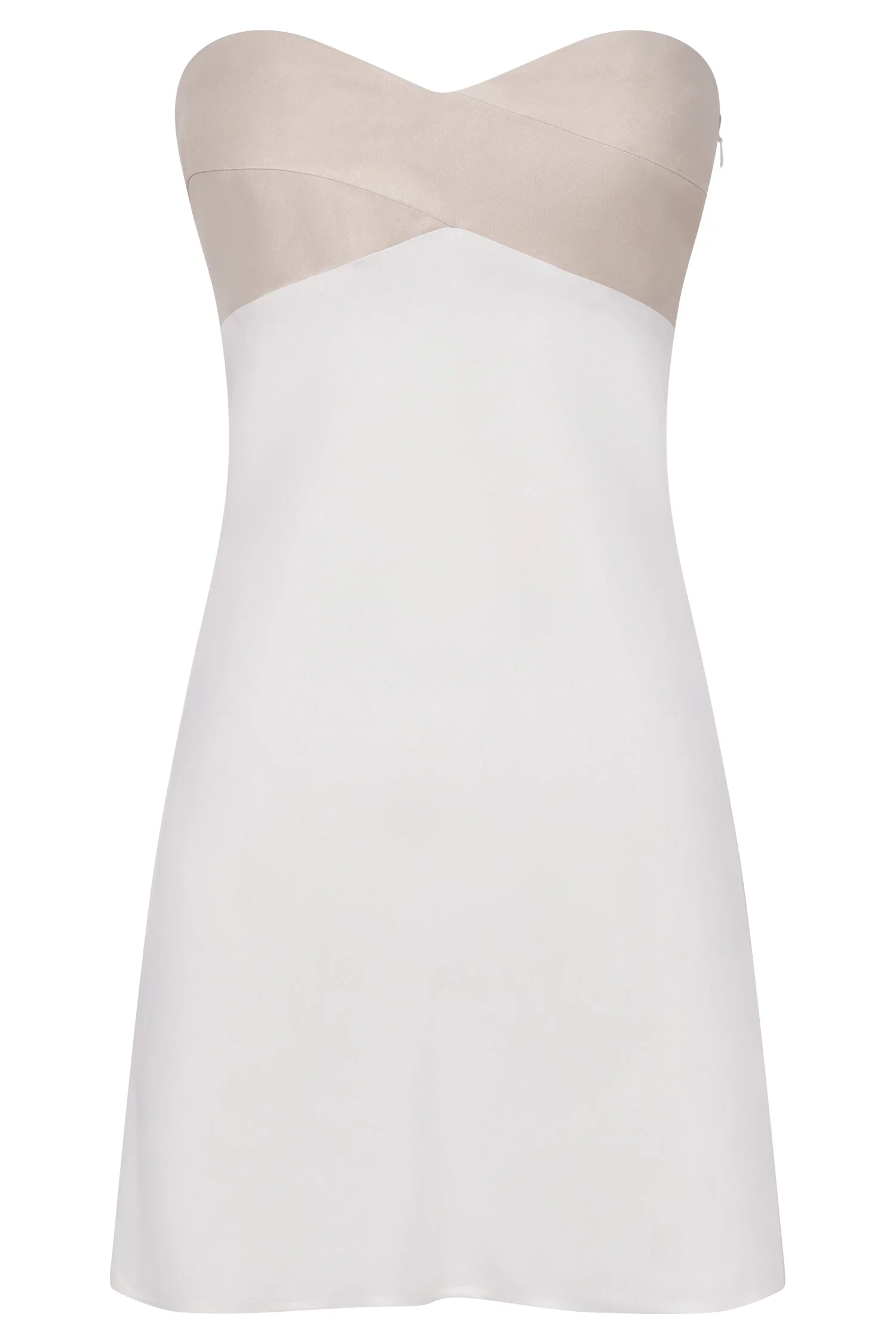 Veronica Strapless Mini Dress - Multi Bone