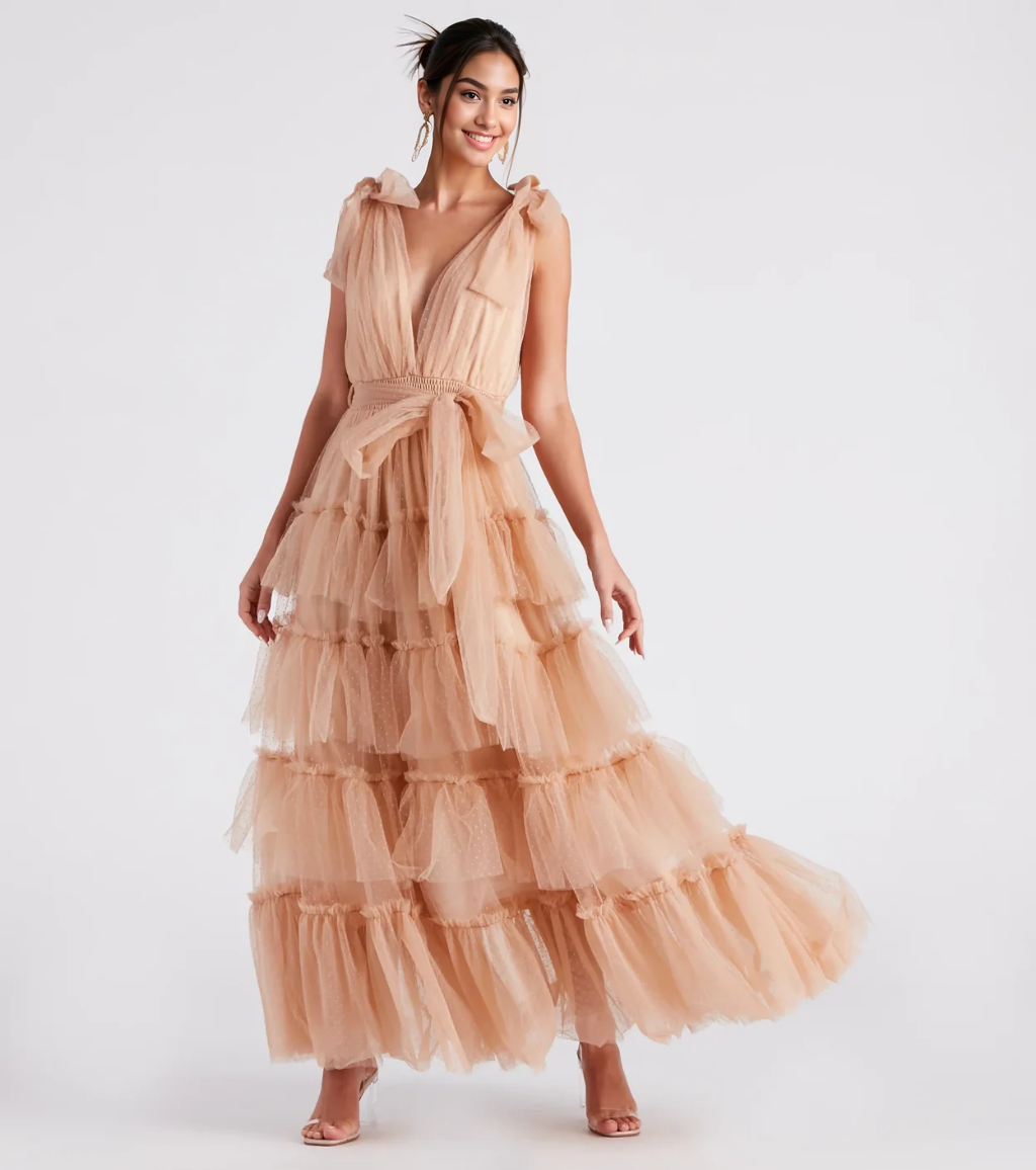Mabelle Formal Tulle A-Line Dress