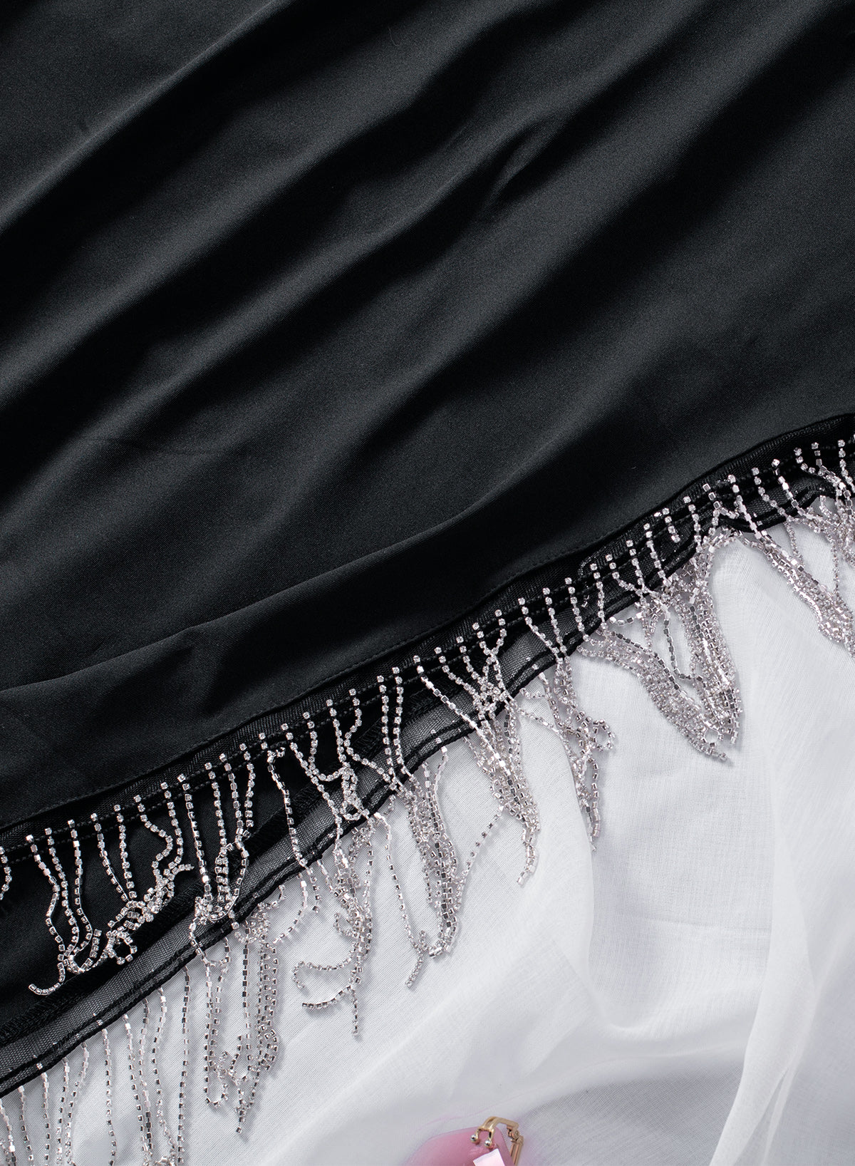 Strappy Low-Necked Hollow-Waist Fringed Dress