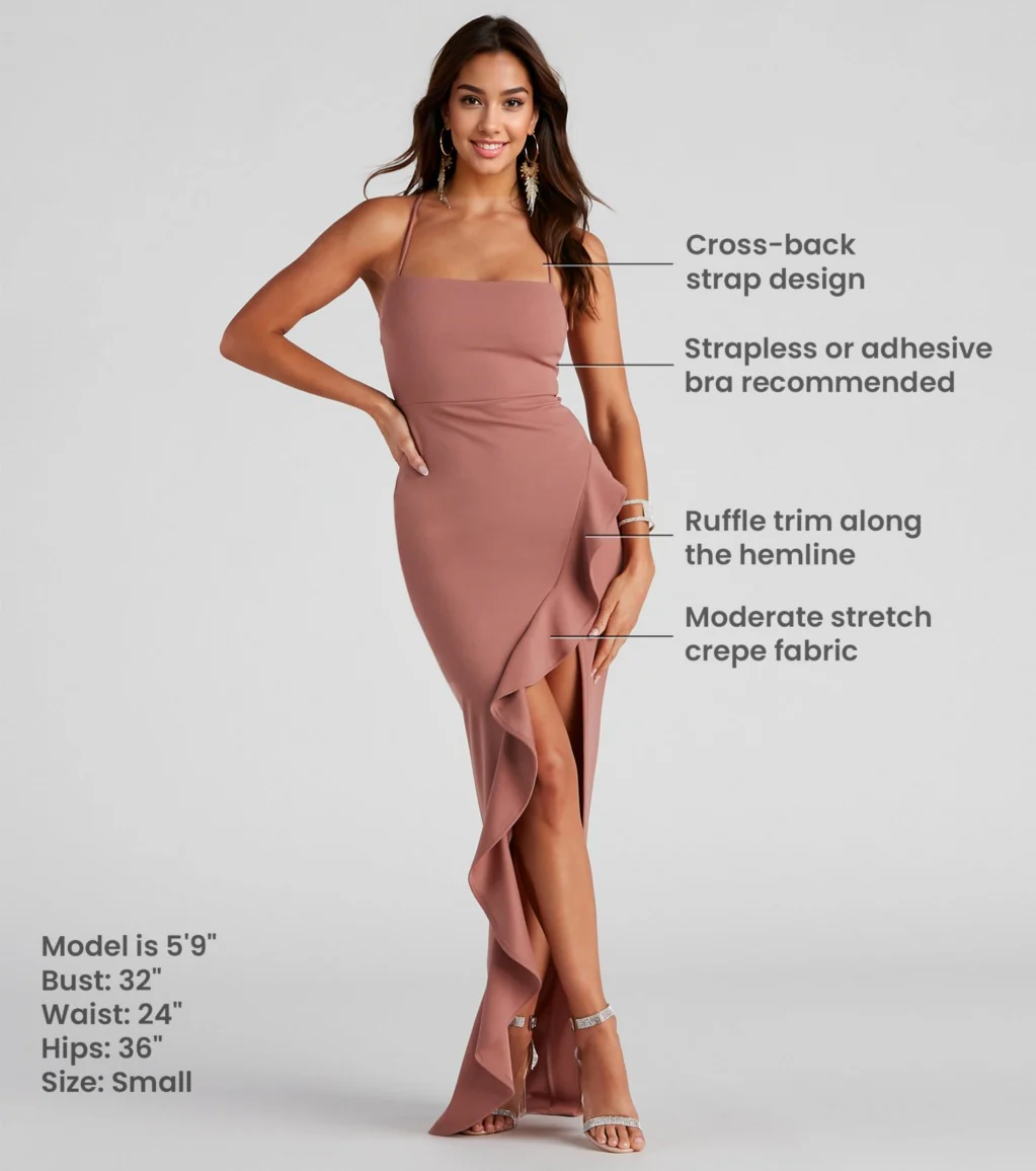 Sleeveless High Slit Formal Dress