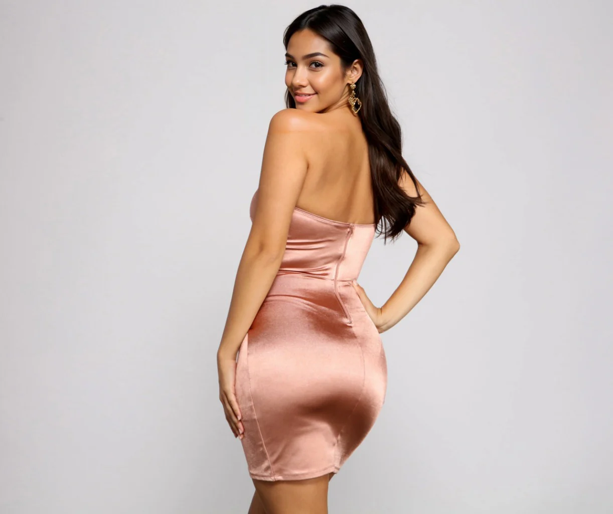 Lennox Formal One-Shoulder Satin Mini Dress